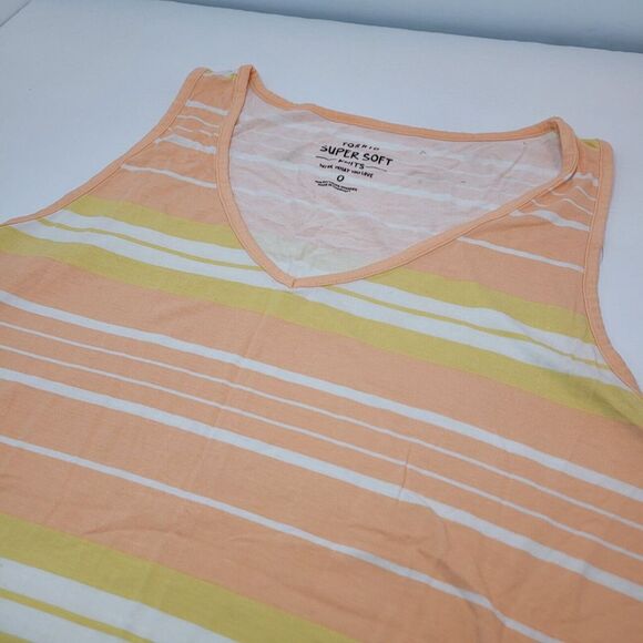 Torrid, Supersoft, Orange‎ Stripe, Tank Top, Size 0 - Picture 1 of 6